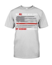 My husband wears scrubs Premium Fit Mens Tee tile