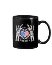I Love You America Forever Bones Skeleton Hand Mug Mug front