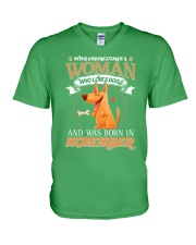 Dog V-Neck T-Shirt front