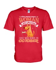 Dog V-Neck T-Shirt front
