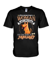 Dog V-Neck T-Shirt thumbnail