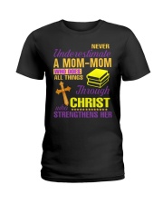 Never Underestimate A Mom-Mom Ladies T-Shirt tile