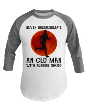 Never Underestimate An Old Man Baseball Tee tile
