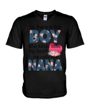 He Calls Me Nana V-Neck T-Shirt tile