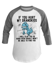 If You Hurt My Grandkids Baseball Tee tile