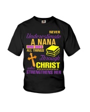 Never Understimate A Nana Youth T-Shirt tile