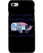 Camping Lady Phone Case tile