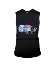 Camping Lady Sleeveless Tee tile