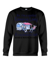 Camping Lady Crewneck Sweatshirt tile