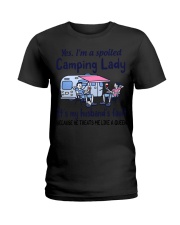 Camping Lady Ladies T-Shirt tile