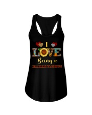 I Love Being Grammysaurus Ladies Flowy Tank tile