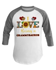 I Love Being Grammysaurus Baseball Tee tile