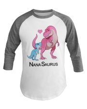 Nanasaurus Baseball Tee tile