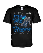 I Have Two Titles Mom And Nonnie V-Neck T-Shirt tile