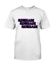 Renegade T-Shirt with Black and Purple Logo Classic T-Shirt front