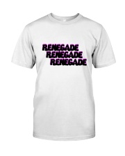 Renegade T-Shirt with Pink and Black Logo Classic T-Shirt front