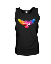 Cool Owl Abstract Art Colorful Paints Gift T-shirt Unisex Tank thumbnail