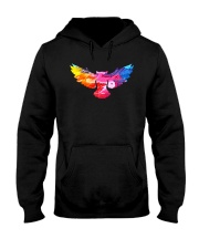 Cool Owl Abstract Art Colorful Paints Gift T-shirt Hooded Sweatshirt thumbnail
