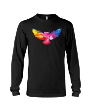 Cool Owl Abstract Art Colorful Paints Gift T-shirt Long Sleeve Tee thumbnail