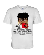 July Girl V-Neck T-Shirt tile