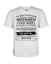 Husband October V-Neck T-Shirt tile
