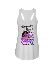 November Girl Ladies Flowy Tank tile