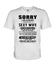 Wife April V-Neck T-Shirt thumbnail