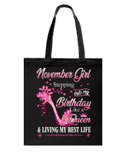 November Girl Tote Bag tile