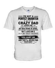 Dad April V-Neck T-Shirt tile
