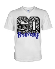 Go Broncos V-Neck T-Shirt tile