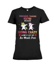 Preschool Teacher Premium Fit Ladies Tee tile