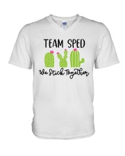 SPED Special Education Team Sped V-Neck T-Shirt tile