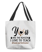 Kindergarten Teacher All-Over Tote tile