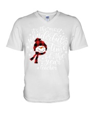 Teacher V-Neck T-Shirt tile