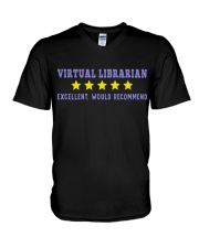 Librarian V-Neck T-Shirt tile