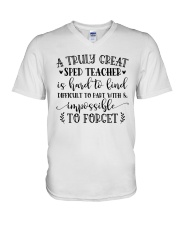 A Truly Great SPED Special Education V-Neck T-Shirt tile