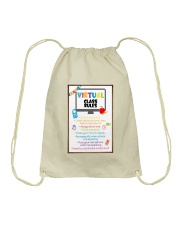 Virtual Class Rule Drawstring Bag tile