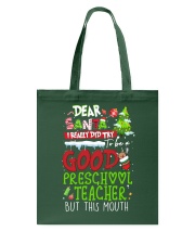 Preschool Teacher Tote Bag tile