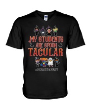 1st Grade Teacher V-Neck T-Shirt tile