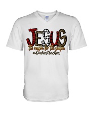 Kindergarten Teacher V-Neck T-Shirt tile