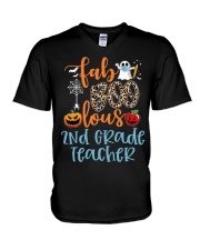 2nd Grade Teacher V-Neck T-Shirt tile