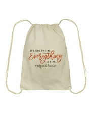 1st Grade Teacher Drawstring Bag tile