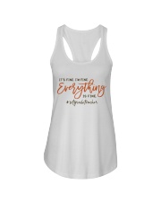 1st Grade Teacher Ladies Flowy Tank tile