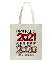 Pre-K Teacher Tote Bag tile
