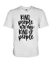 Kind people are my kind of people V-Neck T-Shirt tile