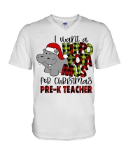 Pre-K Teacher V-Neck T-Shirt tile