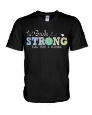 1st Grade Teacher V-Neck T-Shirt tile