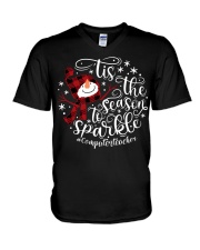 Computer Teacher V-Neck T-Shirt tile
