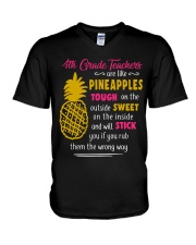 4th Grade Teacher V-Neck T-Shirt tile