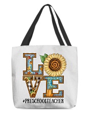 Preschool Teacher All-Over Tote tile